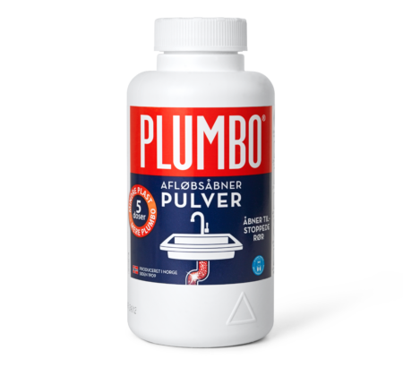 Plumbo pulver afløbsåbner 600 gram.