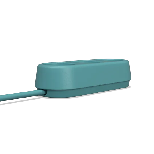 ColorCable Model 3 stikdåse Cheerful Turquoise