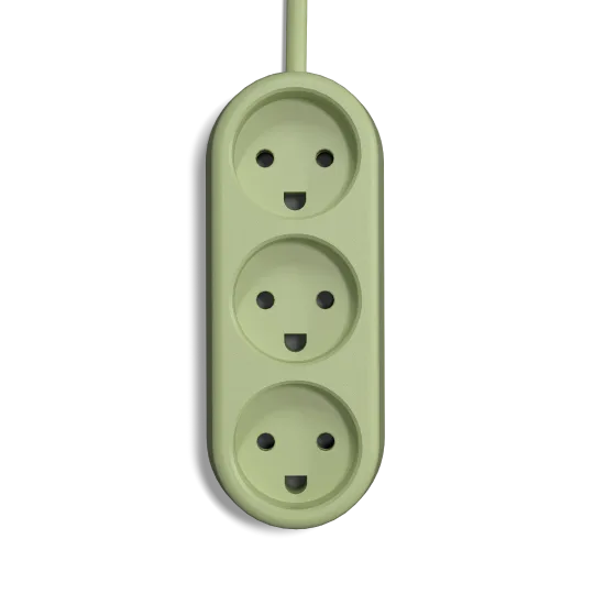 ColorCable Model 3 stikdåse Leaf Green