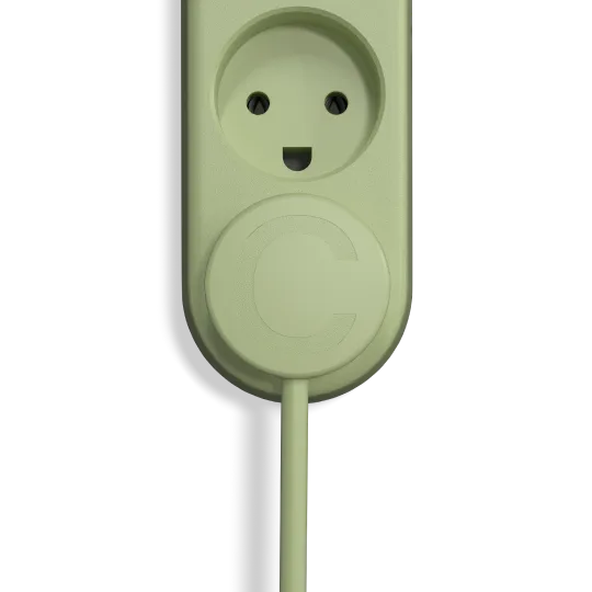 ColorCable Model 3 stikdåse Leaf Green