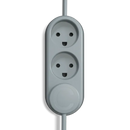 ColorCable Model 3 stikdåse Minimalist Grey