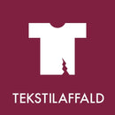 Piktogram Affaldssortering – Tekstilaffald (rød) 10,5x10,5 cm
