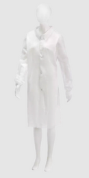 Hvid besøgsjakke Large