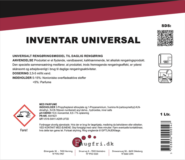 Inventar universal rengøringsmiddel
