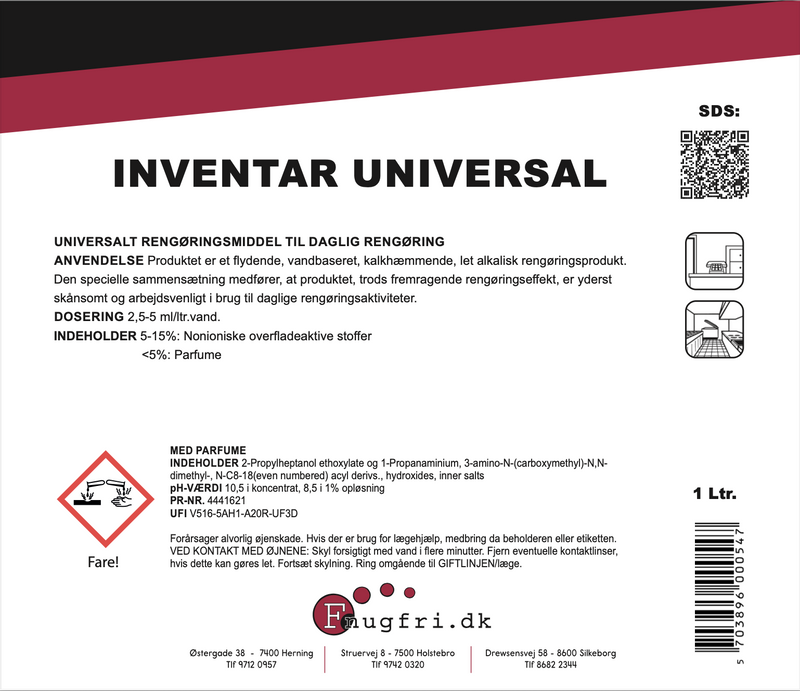 Inventar universal rengøringsmiddel