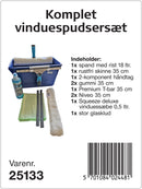 Komplet vinduespudsersæt deluxe