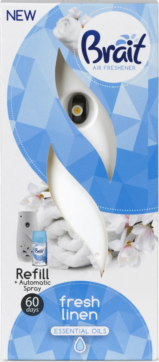 Brait Air Freshener Dispenser + Fresh Linen 250 ml | Automatisk ...