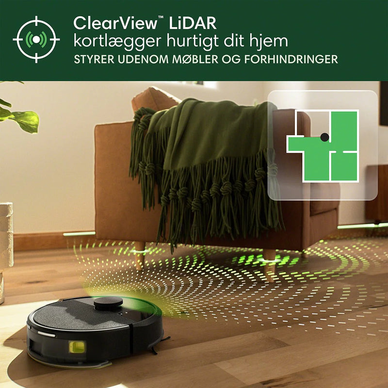 iRobot Roomba Combo+ 105 robotstøvsuger hvid eller sort