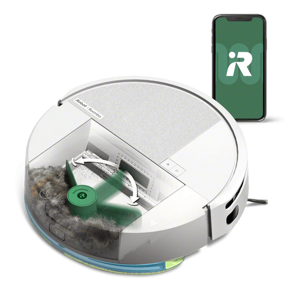 iRobot Roomba Combo Compact 205 robotstøvsuger hvid eller sort