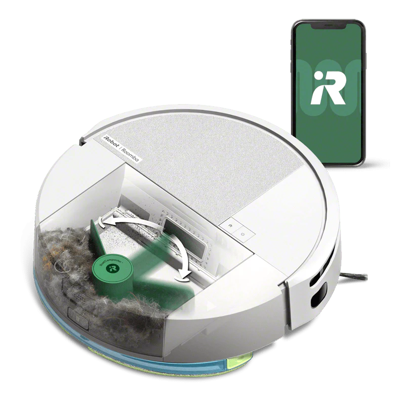 iRobot Roomba Combo Compact 205 robotstøvsuger hvid eller sort