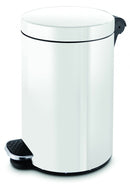 Pedalspande med Soft close i hvid, 5 til 30 liter