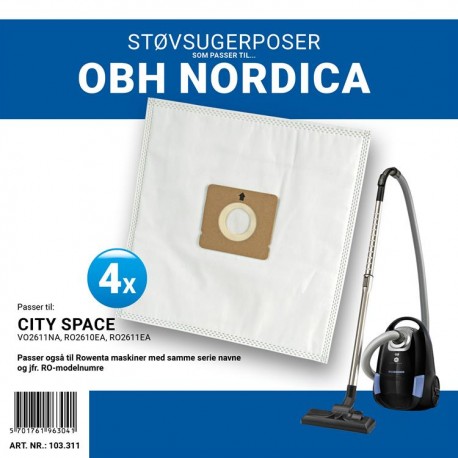 OBH Nordica City Space støvsugerposer